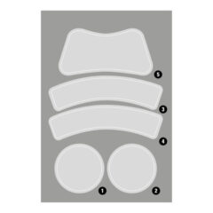 Kask Superplasma merkintätarrat läpinäk.