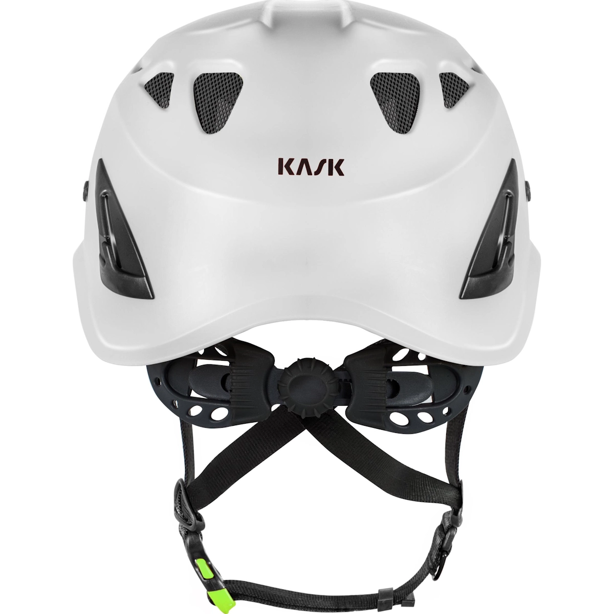 KASK Superplasma PL valkoinen työkypärä takaa – Up & Down säätö 51–62 cm