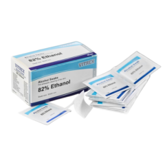 Injektiopyyhe 3x3cm (2krs) 82% etanoli yksittäispakattu 100kpl
