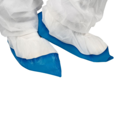 kengänsuojus ELINTARVIKEHYVÄKSYTTY supervahva sini-valk. kaksios PP/CPE 100kpl