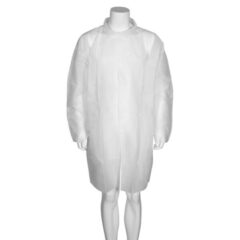 ABENA Classic vierailijatakki valkoinen L/XL kuminauhahihansuilla 10kpl