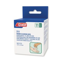 Graid haavan puhdistusliina 12,5 x 18cm, 1 kpl=20 liinaa