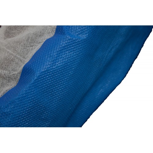 kengänsuojus ELINTARVIKEHYVÄKSYTTY supervahva sini-valk. kaksios PP/CPE 100kpl - Image 3