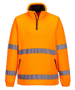 Hi-Vis 1/2 vetoketju Fleece