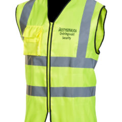 Virallinen Järjestysmiesliivi keltainen EN 20471 Lk.2 - 4018