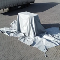 Sammutuspeite sähkötrukeille 5 x 5 M uudelleenkäytettävä