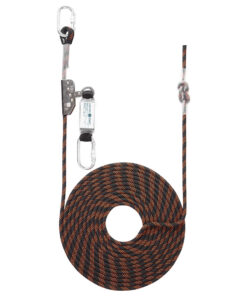 Turvaköysi 10m liukutarraimella ja nykäyksenvaimentimella
