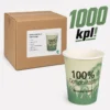 GASTRO kompostoituva kahvikuppi 24 cl, 1000 kpl tukkupakkaus ja FSC Mix -sertifioitu paperi-PLA-kuumakuppi