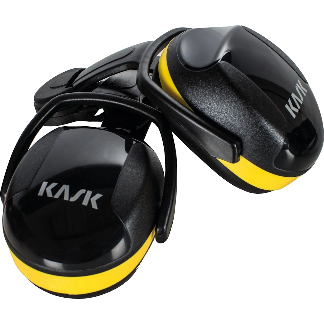Keltaiset KASK SC2 -kupukuulonsuojaimet