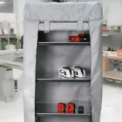 Akkuhylly litiumakkujen säilytykseen ja lataamiseen