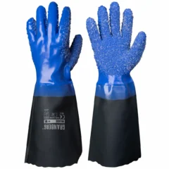 Kalastajankäsine vinyy/PVC-rouhepinoite, trikoovuori