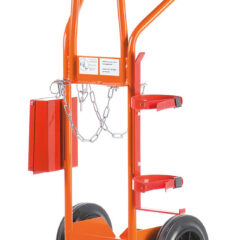 Kaasupullokärry 2x20ltr Ctrolley sammutintelineellä ja palohanskalaatikolla