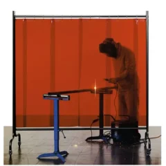 Liikuteltava hitsausverho pyörillä 2100mm x 2000mm