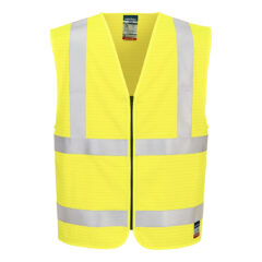 izflame Hi-Vis FR vetoketjullinen palosuojattu liivi