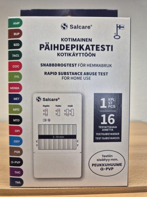 Pikapäihdetesti 16 huumetta mm. alfa-PVP(peukku)