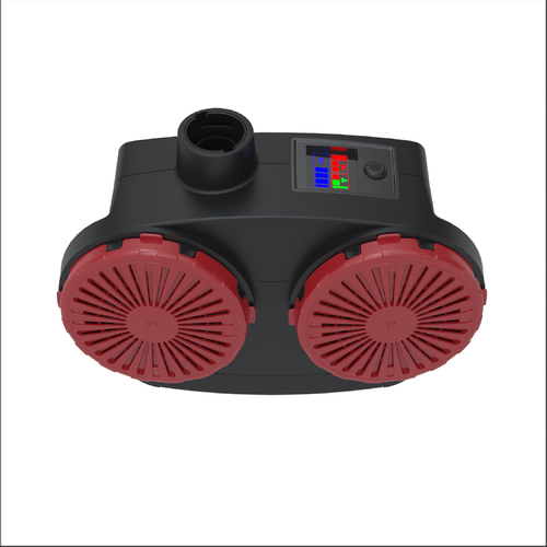 Moottoroitu puhallinsuojain Hupulla Softek AIRKEM Valmispakkaus - Image 2