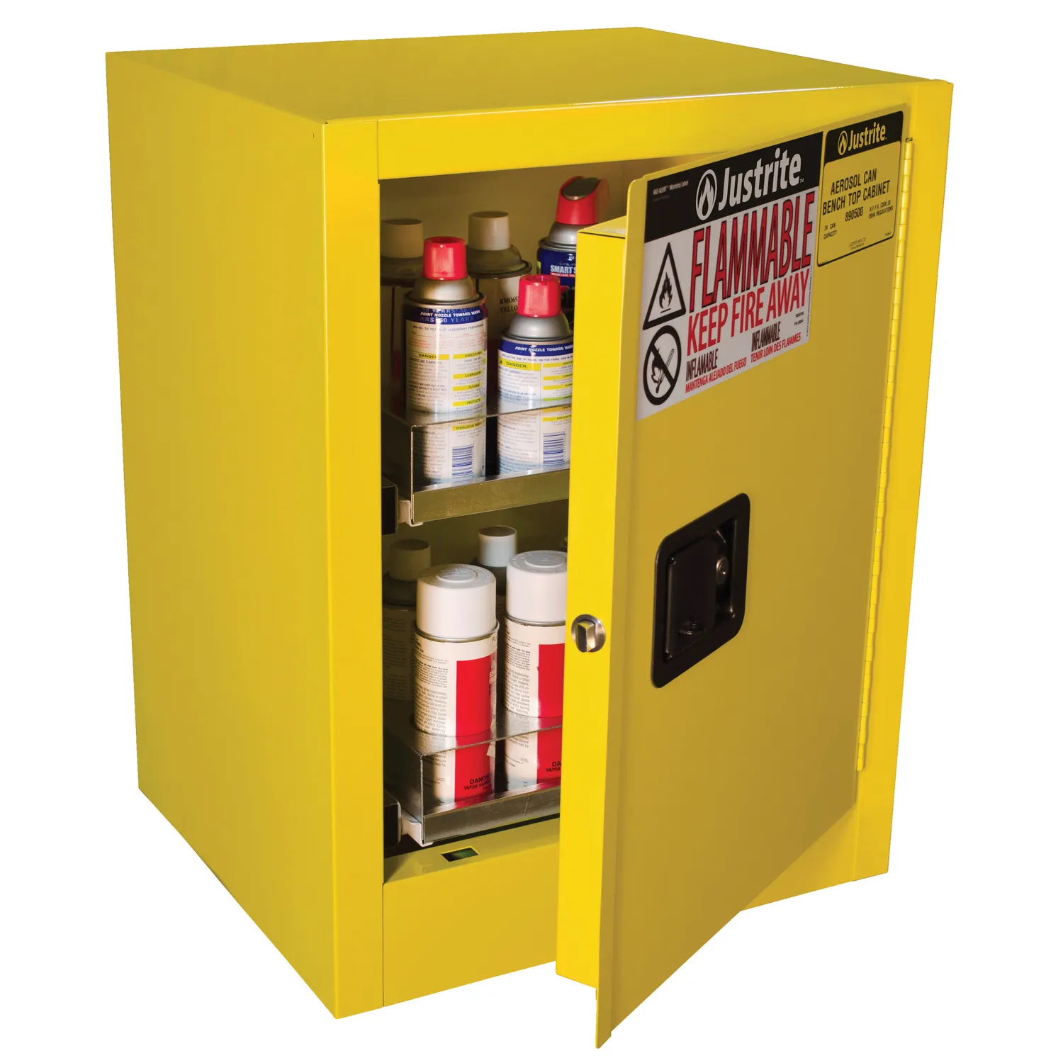 Sure-Grip® EX -pöytämallinen paloturvallinen kaappi, tilavuus 24 aerosolipulloa