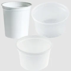 Huhtamäki pyöreät muovirasiat 100 ml, 210 ml ja 230 ml