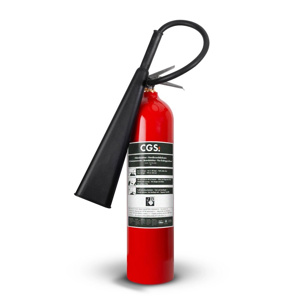 CGS hiilidioksidisammutin 5 kg antimagneettinen K5ACO-A