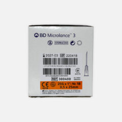 BDMicrolance injektioneula 25G 25mm oranssi steriili 300400 100kpl