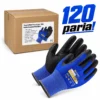 TouchPRO Precision 18G kosketusnäyttökäsine 120 paria – PU-pinnoitettu tarkkuuskäsine sininen/musta