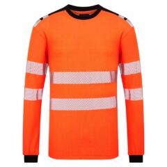 Portwest FR736 PW3 Modaflame Hi-Vis FR pitkähihainen t-paita edestä