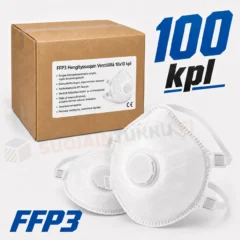 Hengityssuojain FFP3 Venttiilillä tukkupakkaus 100 kpl (10 x 10 kpl)