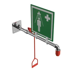 Seinälle asennettava hätäsuihku - 23GH Hughes - Image 2