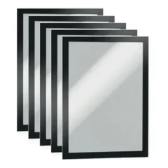 Magneettinen A4 kehys tiedotteille ja opasteille 5 kpl pakkaus