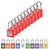 Lockout Tagout turvalukko 38 mm sangalla eri väreissä 10 kpl
