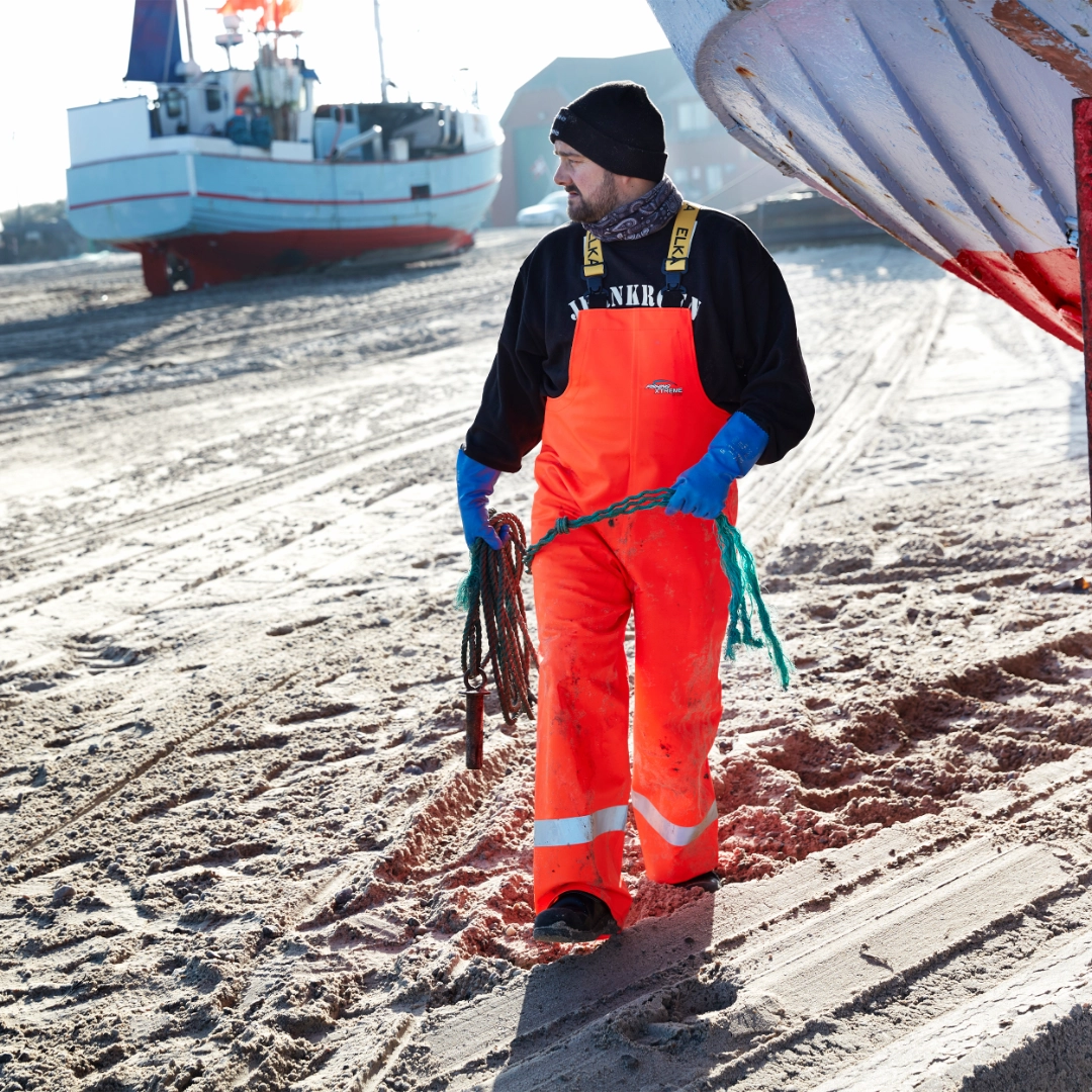 Kalastajan henkselihousut ammattikalastukseen ja kalankäsittelyyn
