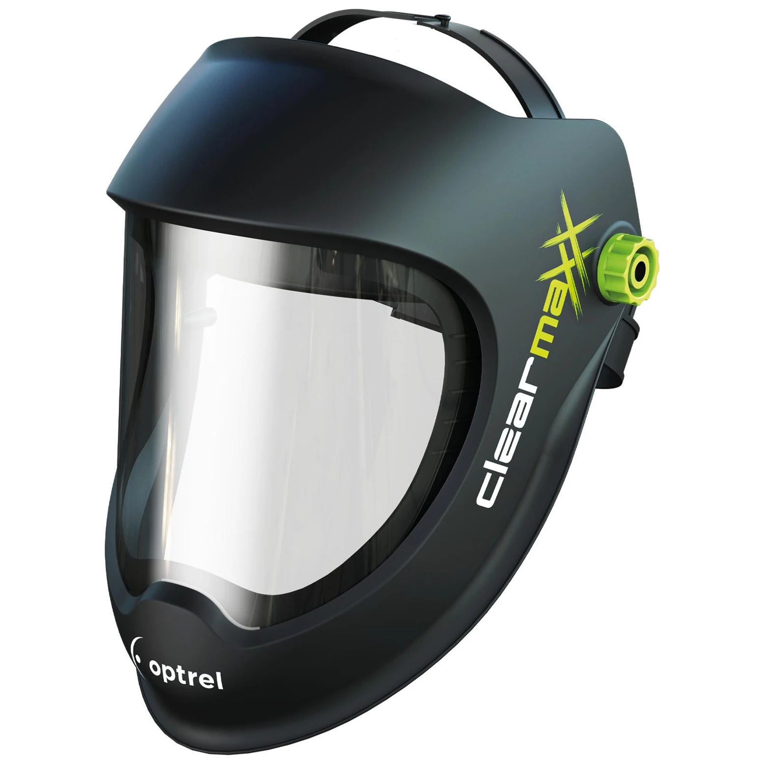 Optrel Clearmaxx kokokasvosuojain kirkkaalla panoraamalinssillä