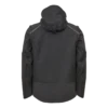 Tuulenpitävä musta softshell-työtakki ammattilaisille takaa