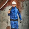 ELKA Working Xtreme sininen työtakki YKK-vetoketjulla