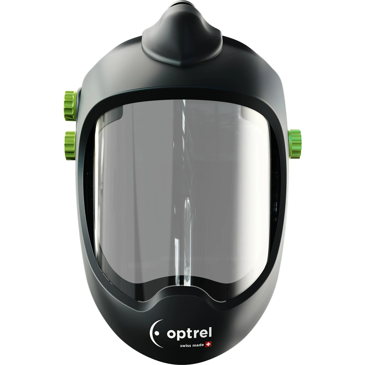 Optrel Clearmaxx PAPR kokokasvosuojain kirkkaalla panoraamalinssillä
