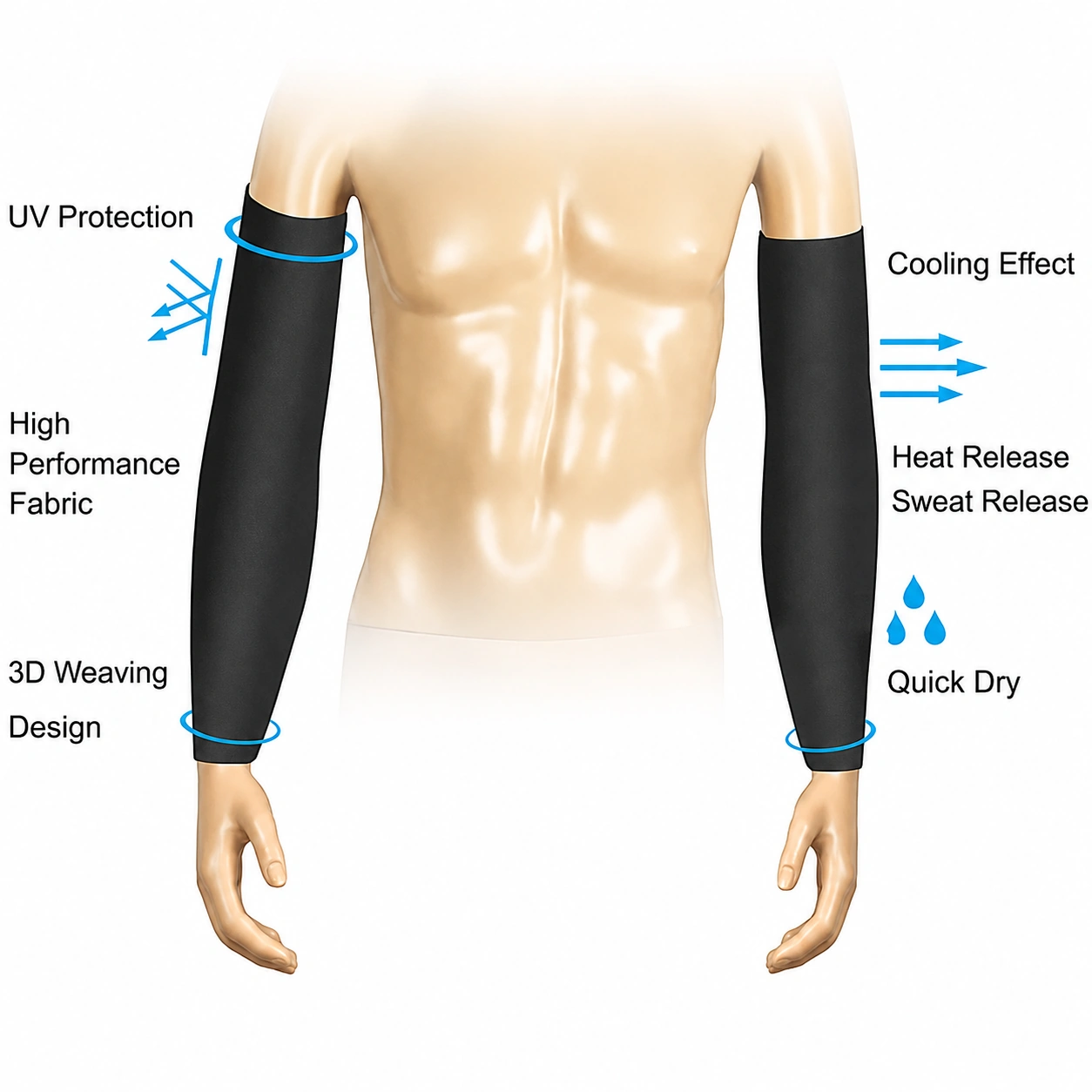 Viilentävät UV-suojahihat - Image 3