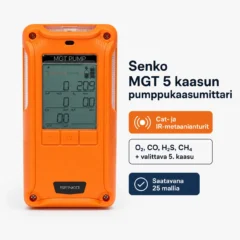 Senko MGT viiden kaasun pumppukaasumittari Cat- ja IR-antureilla