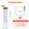 300 ml ruisku letkulla – ruiskun mitat ja 300 ml tilavuus