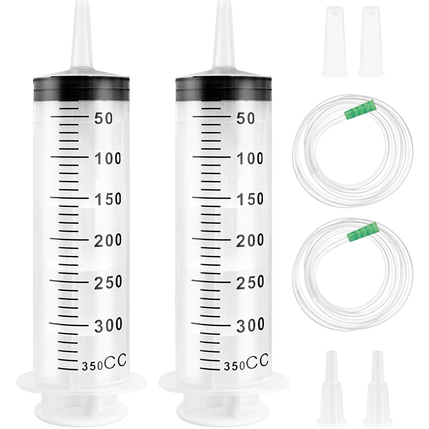 350 ml suuri ruisku letkulla nesteiden annosteluun