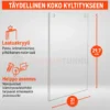A4 akryylinen infokehys 21 × 29,7 cm seinäkiinnitykseen