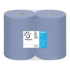 Sininen pyyhintäpaperirulla teollisuuskäyttöön