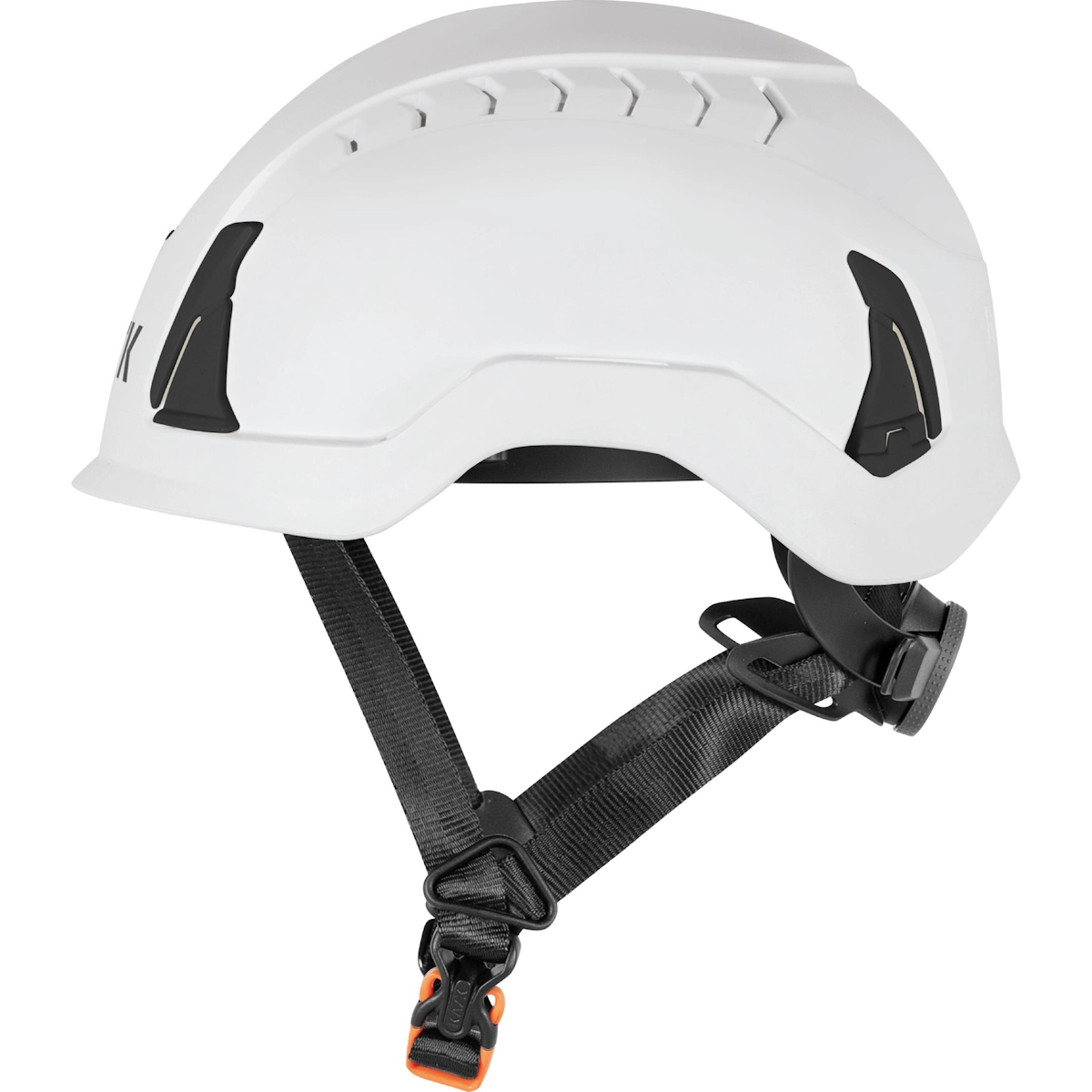 KASK Primero Air valkoinen työkypärä sivulta – tuuletettu rakenne