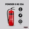 Housegard 6 kg jauhesammutin, korkea 55A sammutusteho ja PFAS-vapaa sammutusjauhe
