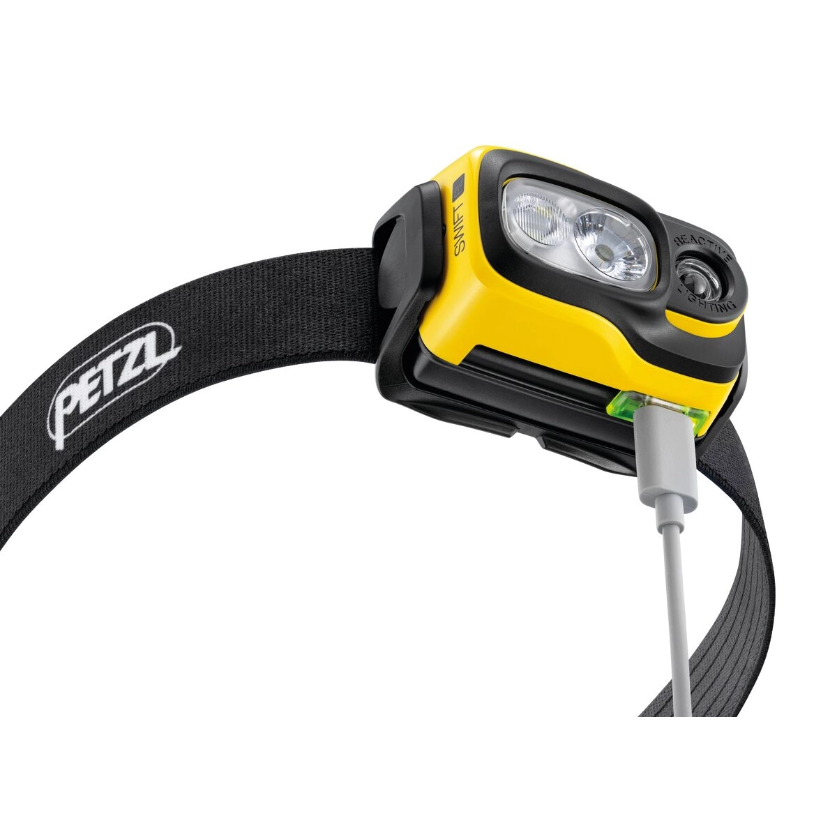Petzl SWIFT RL otsalamppu USB-C-latauksessa