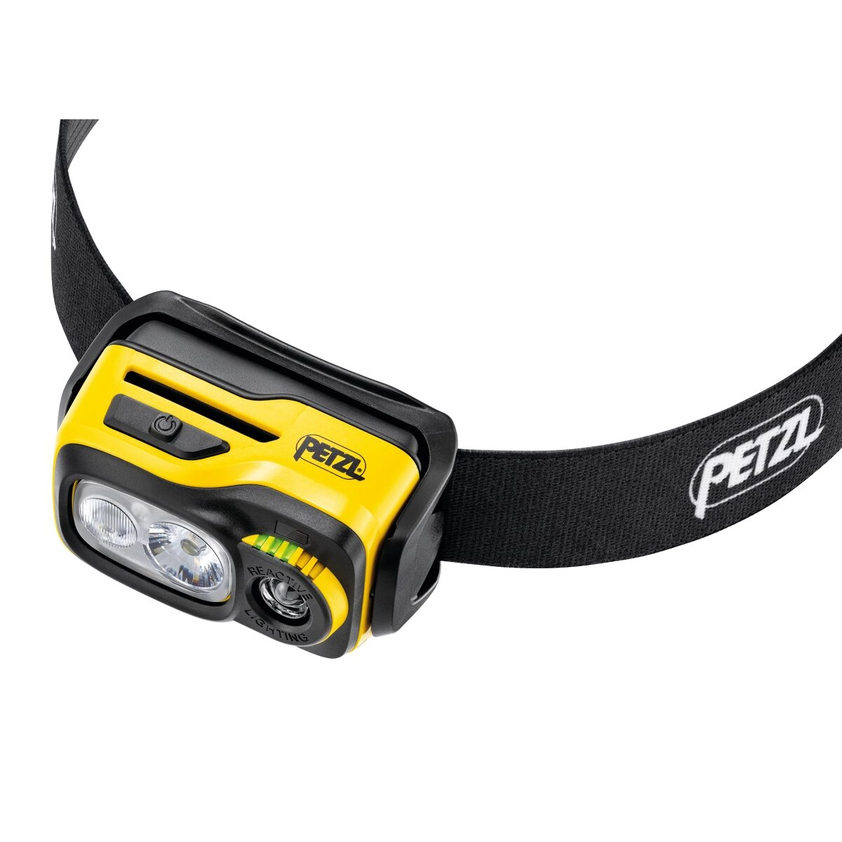 Petzl SWIFT RL ladattava otsalamppu yläviistosta kuvattuna