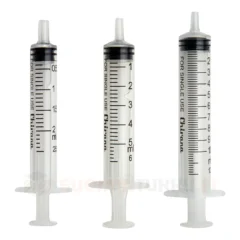 Chirana injektioruiskut 2 ml, 5 ml ja 10 ml Luer 3-osainen steriili kertakäyttöruisku