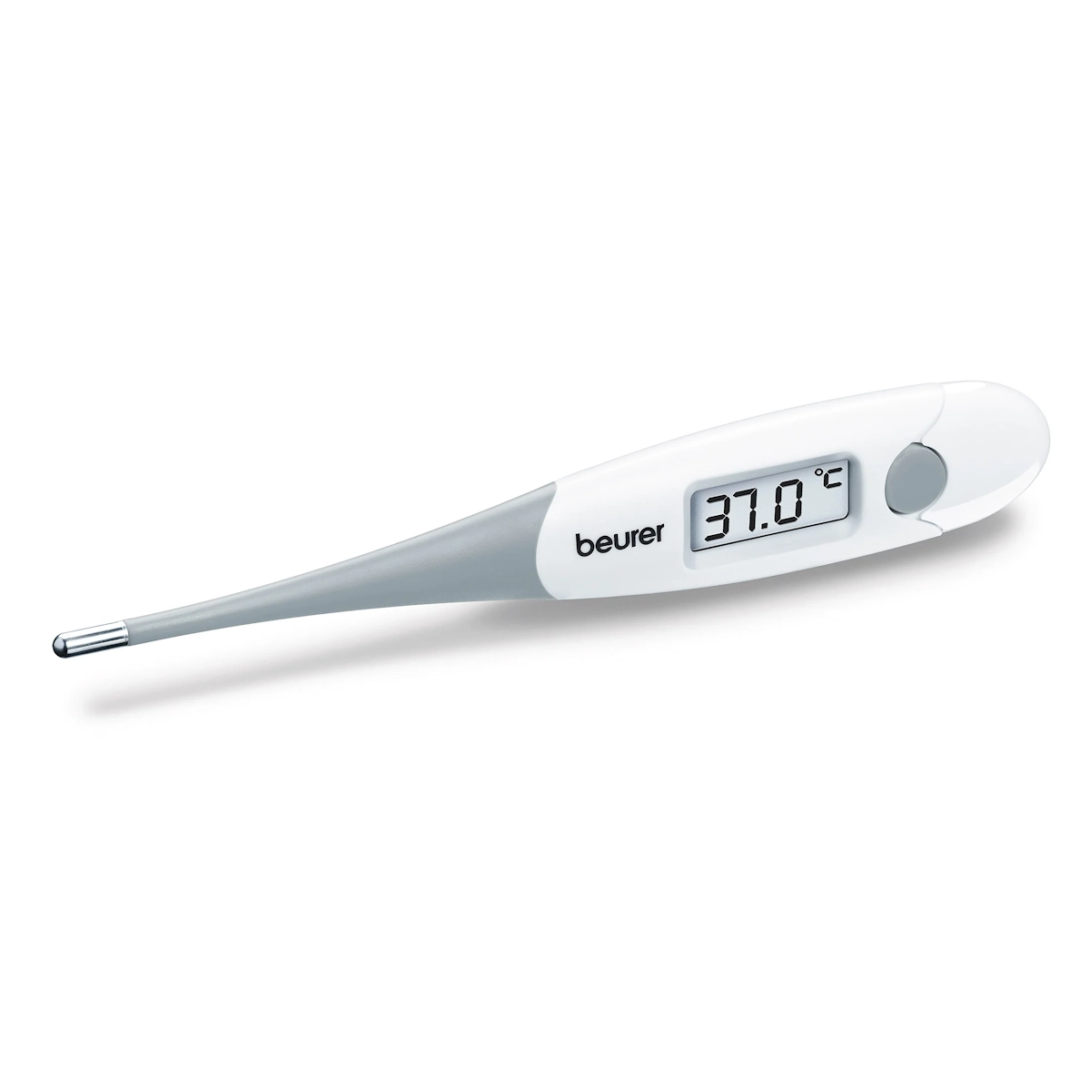 Beurer FT16 digitaalinen kuumemittari joustavalla mittauskärjellä ja 37,0 °C LCD-näytöllä.