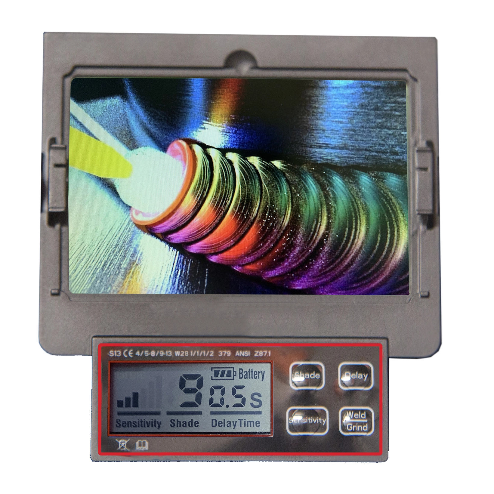 Navitek S13 True Colors automaattinen hitsaussuodatin digitaalisella näytöllä DIN 5–13