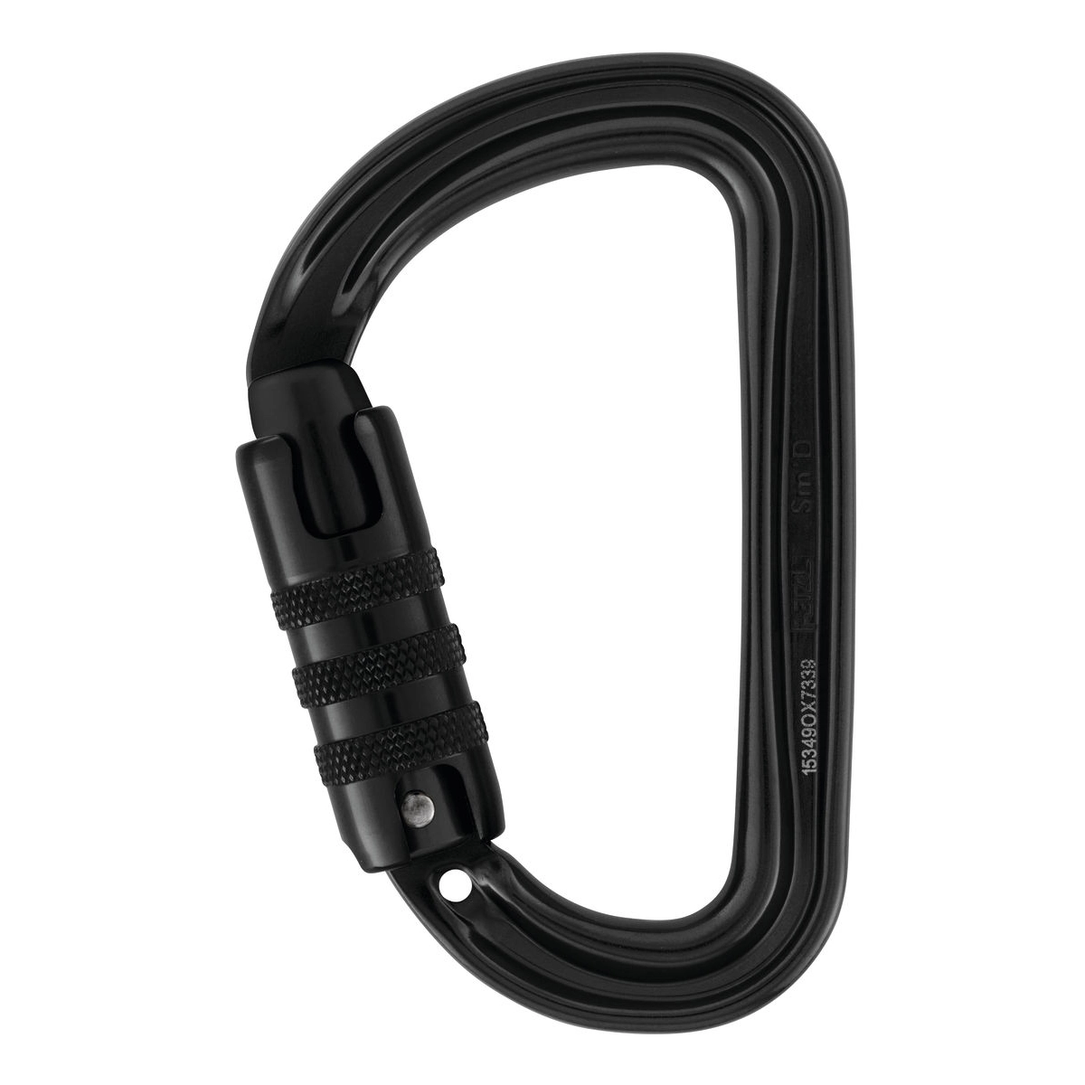 Petzl Sm'D TRIACT-LOCK musta 23 kN alumiinikarabiini