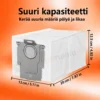 Roborock pölypussin mitat ja suuri kapasiteetti automaattiseen tyhjennystelakkaan
